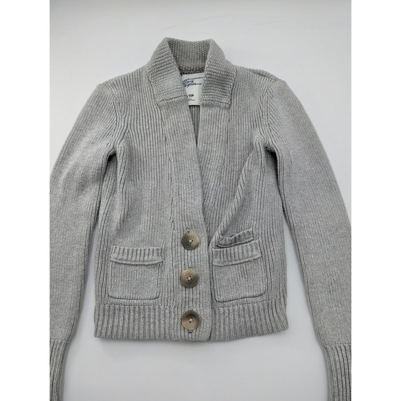 American Eagle Outfitters Kids Girls Gray Button Front Cardigan Sweater XS TP - Picture 3 of 10